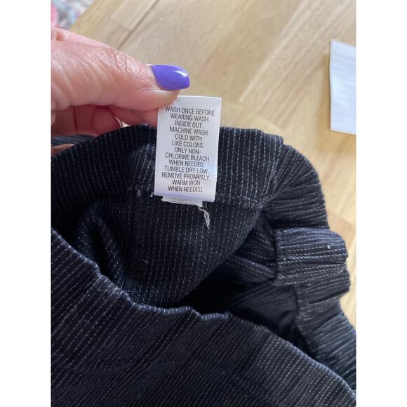 Croft and Barrow pants trousers slacks women's 16 petite 16p black w pinstripe - Picture 10 of 14